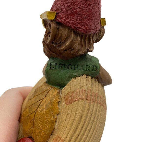 Tom Clark Gnome Aloe Lifeguard 1990 sitting in shell Vintage 90s - Picture 8 of 10